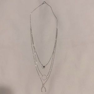 Sterling sliver 3 tier necklace